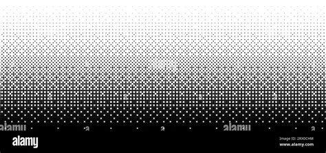 Pixelated Bitmap Gradient Texture Black And White Dither Pattern