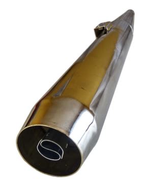 Kreidler Muffler Chrome Mm Straight Model Gpparts