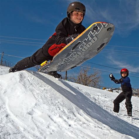 Snow Sledding At Tantra Park Boulder