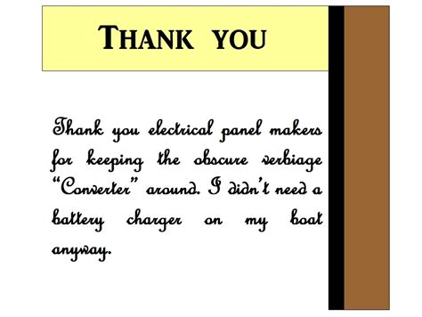 The Marine Installers Rant Thank You Notes