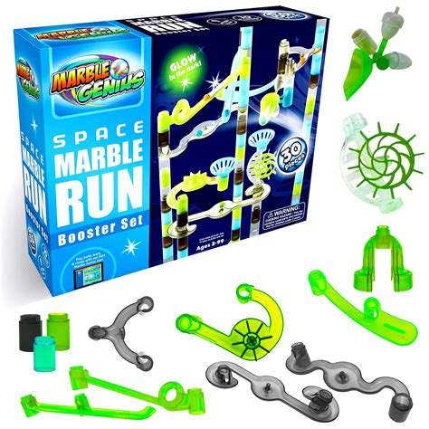 Buy Marble Genius Marble Run Booster Set 30 Pieces Total 10 Action Pieces Included