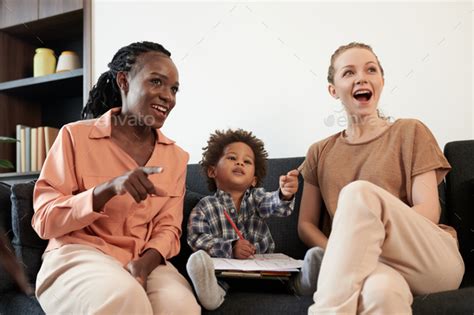 Lesbian Couple And Son Stock Photo By DragonImages PhotoDune
