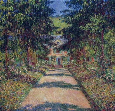 Pathway In Monet S Garden At Giverny Claude Monet Wikiart Org