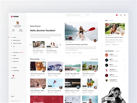 Youtube Concept Design Videos By Yi Li For Hiwow On Dribbble