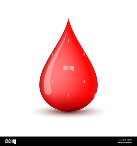 Red Blood Drop Icon Vector Illustration The Concept Of Donating Blood