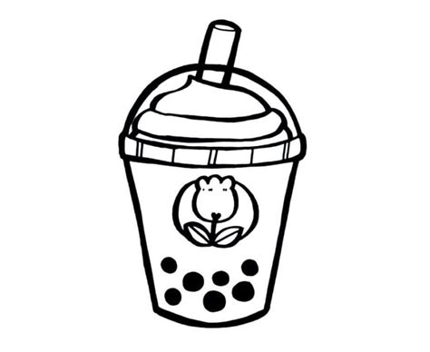 Dibujos De Bubble Tea Para Colorear