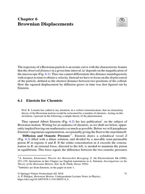 4_BROWNIAN MOTION | PDF | Diffusion | Brownian Motion 