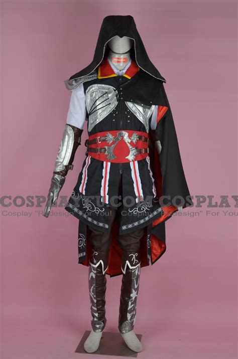 Custom Ezio Cosplay Costume Black From Assassins Creed