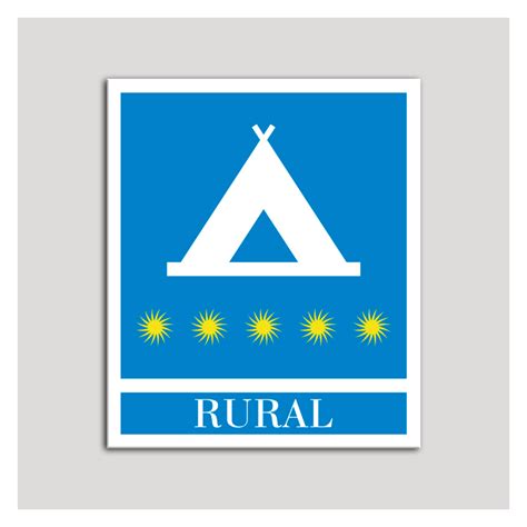 Placa Distintivo Campamentos De Turismo Rural Cinco Estrellas Oro