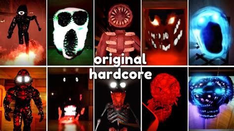 All Original Vs All New Hardcore Endless Doors Jumpscares In Roblox