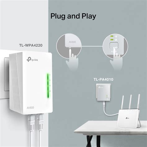 TL WPA4221 KIT AV600 Powerline Wi Fi Kit TP Link United Kingdom