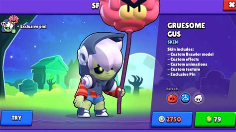 Brawl Stars Gruesome Gus Skin Cost Design And More