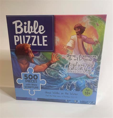 Bible Jigsaw Puzzle With Bible SCRIPTURE new - Etsy