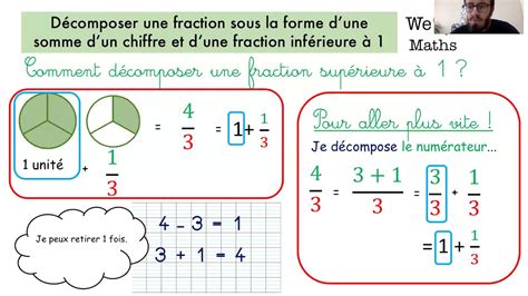 Comment décomposer une fraction YouTube