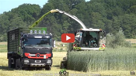 Agrarbetrieb Brandt Gps H Ckseln Mit Einem Claas Und