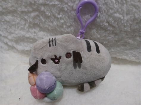 Gund Pusheen Snackable Sundae Clip On Backpack Plush Gem