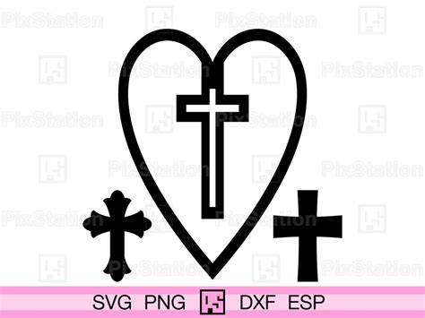 Christian Cross Svg Set, Cross Svg, Christian Svg, Cross Clipart ...