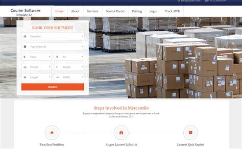 Best Courier Template Theme For Your Logistic Shipping Business