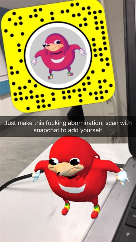 Ugandan Knuckles Snapchat Lens Ugandan Knuckles Know Your Meme