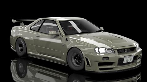 Assetto Corsaドラッグ 日産スカイライン GTR R34 Vスペック Tinko Built Tinko Built