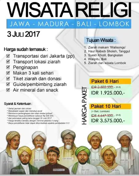 Contoh Brosur Ziarah Walisongo Struktur Dan Tips Membuat