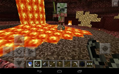 How To Enter The Nether In Minecraft Pocket Edition 012 Tutorial