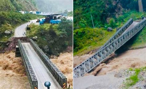 Bhotekoshi River Washes Away Larcha Bridge Disrupting Tatopani Access