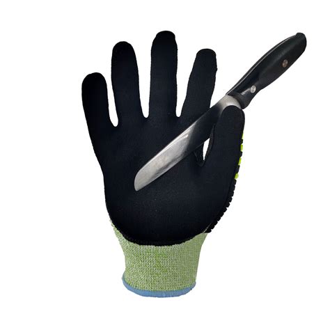 Oilfield Safety Gloves With Nitrile Foam Coating And Anti Vibration