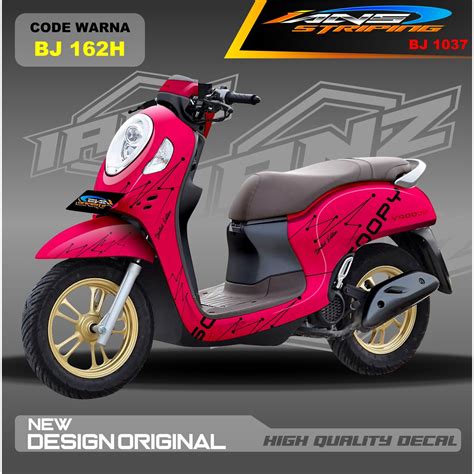 Jual Decal Stiker Scoopy Full Body Blok Motor Sticker Decal Honda