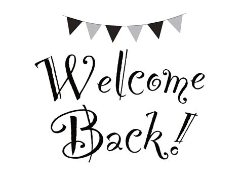 Free Printable Welcome Back Sign Templates [PDF, Word]