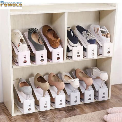 Shoe Racks Plastic Double Shoes Organizer Storage Shoes Holders Living