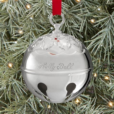 Reed And Barton Holiday Holly Bell Ornament