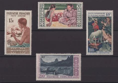 POLYNESIE SERIE COMPLETE DE 4 TIMBRES POSTE AERIENNE NEUF N 1 à 4