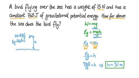 Lesson Gravitational Potential Energy Nagwa