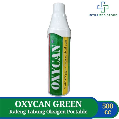 Jual Oxycan Green Cc Kaleng Tabung Oksigen Portable Pure Oxygen