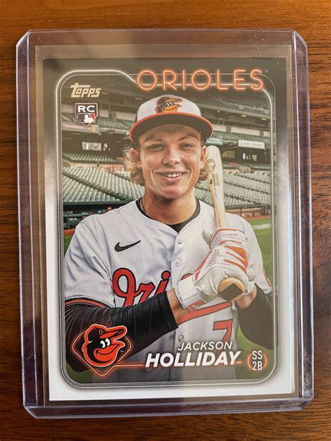 2024 Topps Series 2 Jackson Holliday 697 Rc Ssp Fun Face Black Box