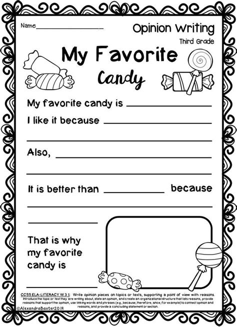 Journal Prompts For Third Grade