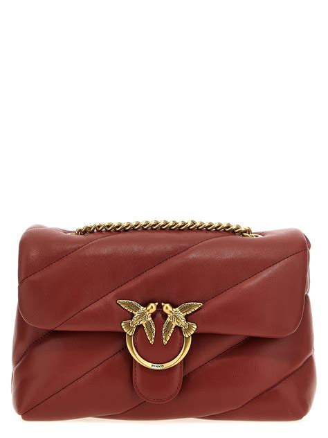 Pinko Classic Love Bag Puff Maxi Quilt Crossbody Bags In Red Lyst