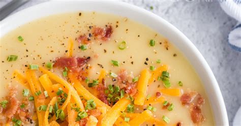 Cheddar Cheese Potato Soup Recipe Amandas Cookin Soup