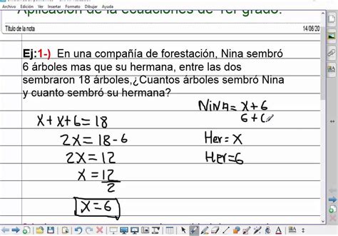 Ecuaciones Lineales En La Vida Cotidiana Prodesma