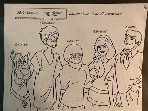 Gang 160 Series The Scooby Doo Show Waist Shot Model Sheet Art