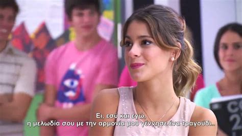 Violetta Los Chicos Cantan Cuando Me Voy Greek Subs Video