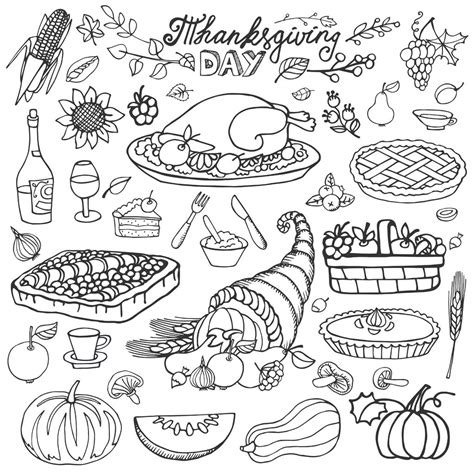 Food - Coloring Pages for Adults