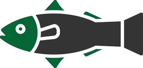 Salmon Glyph Two Color Vector Art At Vecteezy