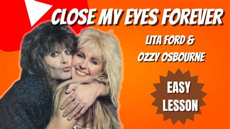 Lita Ford Ozzy Osbourne Close My Eyes Forever Guitar Song Lesson