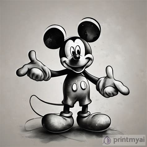 Mickey Mouse Art Work Creative | PrintMyAi