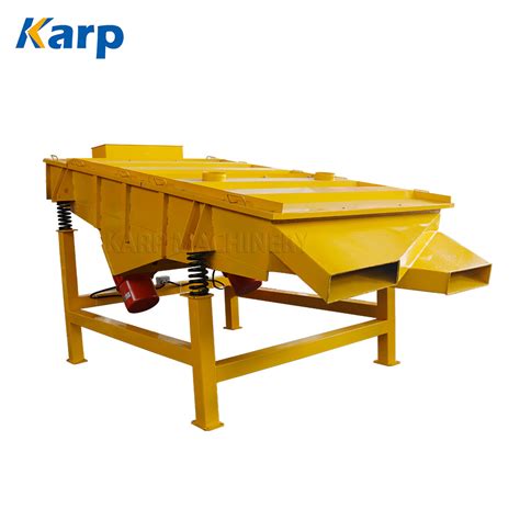 Carbon Steel Vibrating Sieve Shaker Sand Gravel Classifier Linear