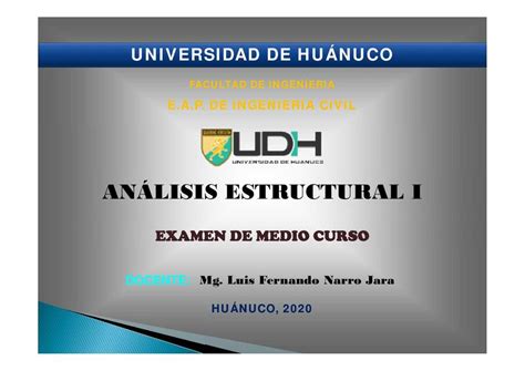 Ex Men De Medio Curso An Lisis Estructural Apuntes De Ingenieria