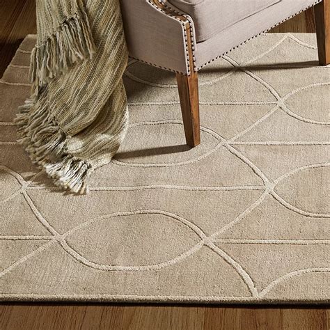 Wade Logan Abbey Geometric Handmade Tufted Beige Area Rug Reviews