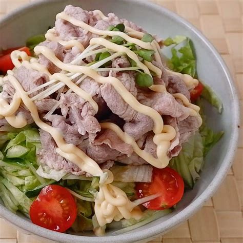 とっても簡単 豚しゃぶサラダうどん 作り方・レシピ クラシル